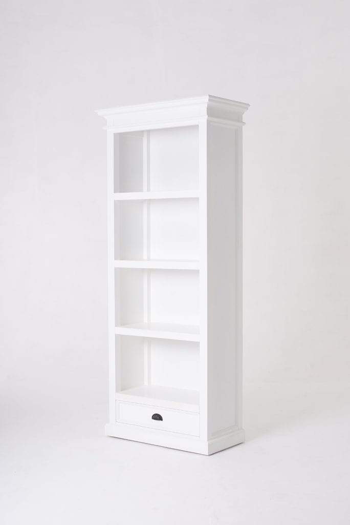 Novasolo Living Bookcase with 1 Drawer - Classic White House of Isabella UK