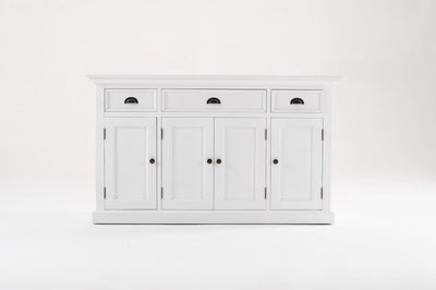 Novasolo Living Buffet with 4 Doors 3 Drawers - Classic White House of Isabella UK