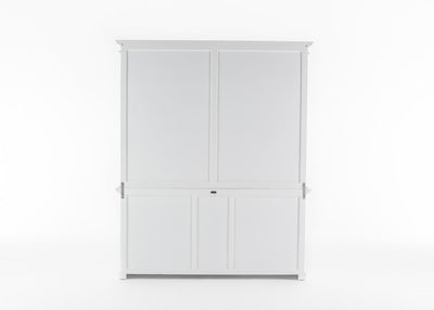 Novasolo Living Hutch Bookcase 5 Doors 3 Drawers - Classic White House of Isabella UK