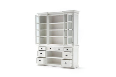 Novasolo Living Library Hutch with Basket Set - Classic White House of Isabella UK