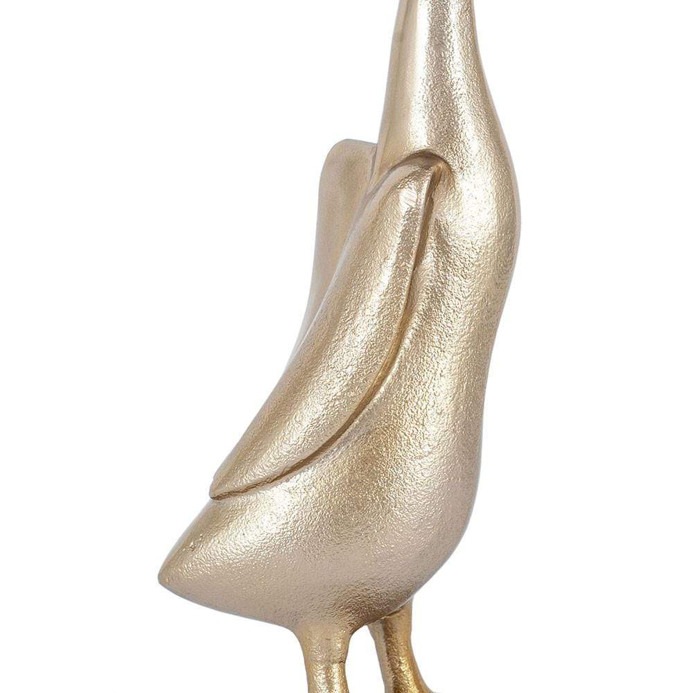 Pacific Lifestyle Accessories Gold Metal Large Duck Statue House of Isabella UK
