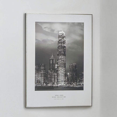 Pacific Lifestyle Accessories Mono Hong Kong Print with Silver Frame House of Isabella UK
