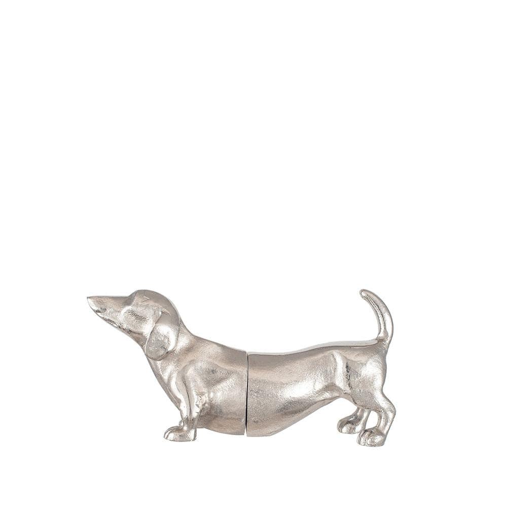 Pacific Lifestyle Accessories Silver Metal Sausage Dog Book Ends House of Isabella UK