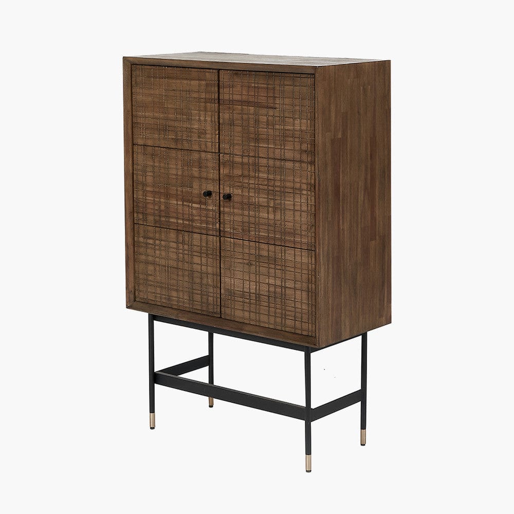 Pacific Lifestyle Dining Arte Acacia Wood 2 Door Bar Cabinet House of Isabella UK