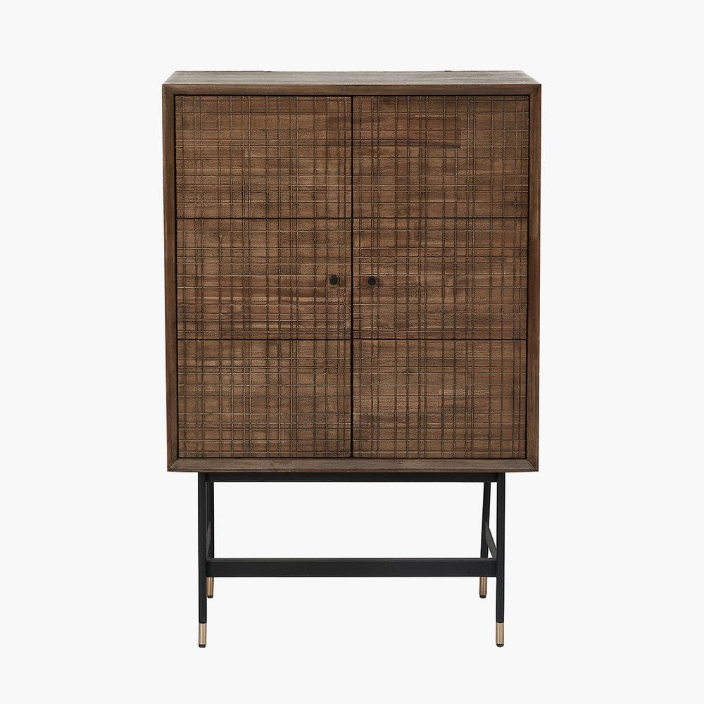 Pacific Lifestyle Dining Arte Acacia Wood 2 Door Bar Cabinet House of Isabella UK