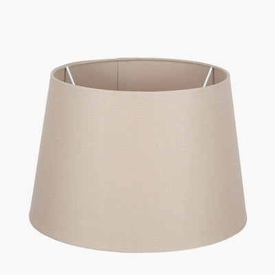 Pacific Lifestyle Lighting Adelaide 35cm Taupe Tapered Poly Cotton Shade House of Isabella UK