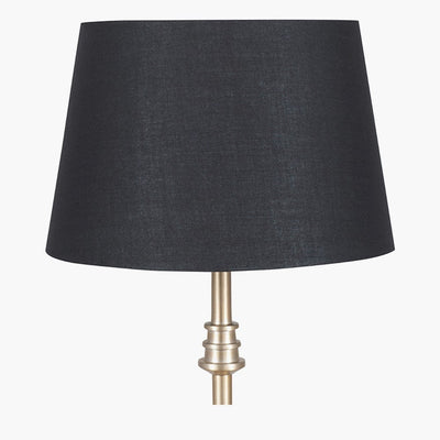 Pacific Lifestyle Lighting Adelaide 40cm Black Tapered Poly Cotton Shade House of Isabella UK