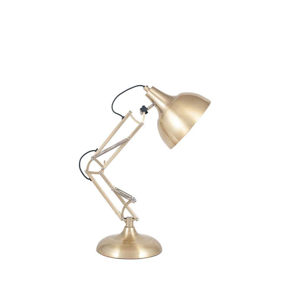 Pacific Lifestyle Lighting Alonzo Brass Metal Task Table Lamp House of Isabella UK