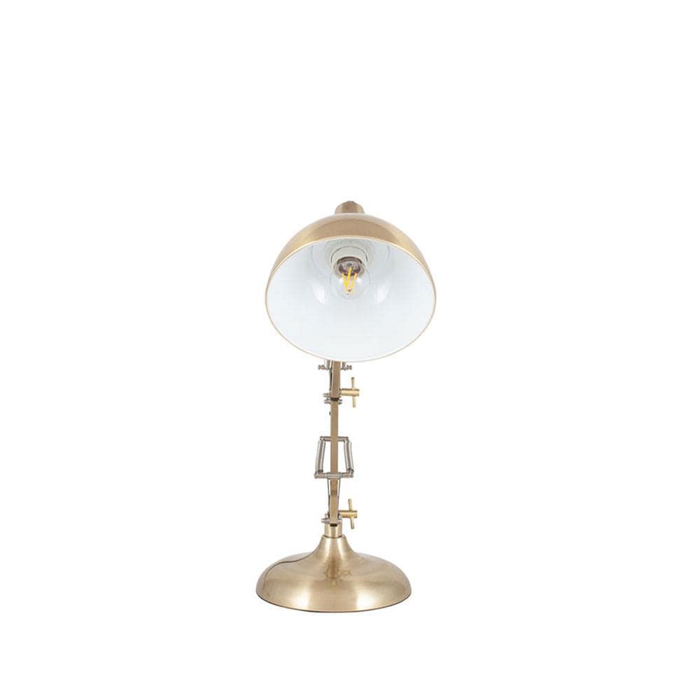 Pacific Lifestyle Lighting Alonzo Brass Metal Task Table Lamp House of Isabella UK
