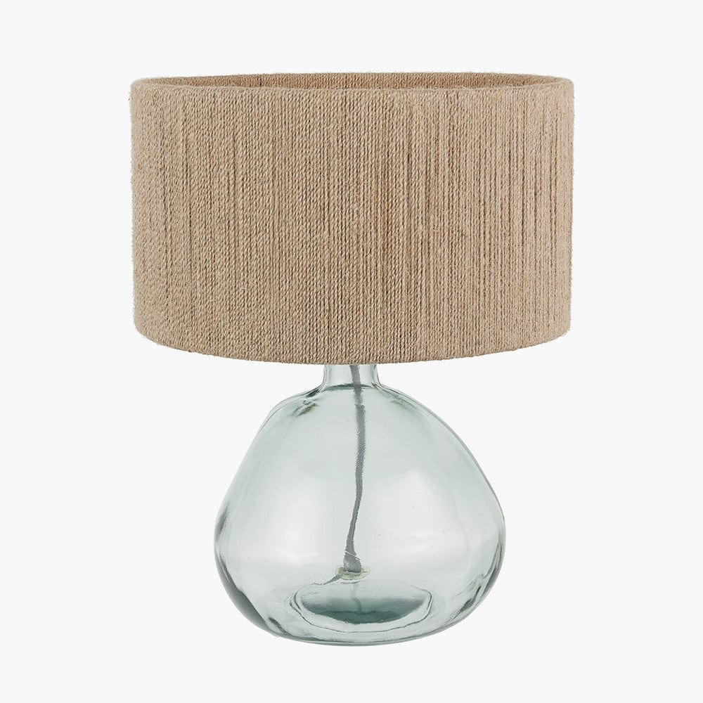 Pacific Lifestyle Lighting Alvira Organic Shape Recycled Glass Table Lamp House of Isabella UK