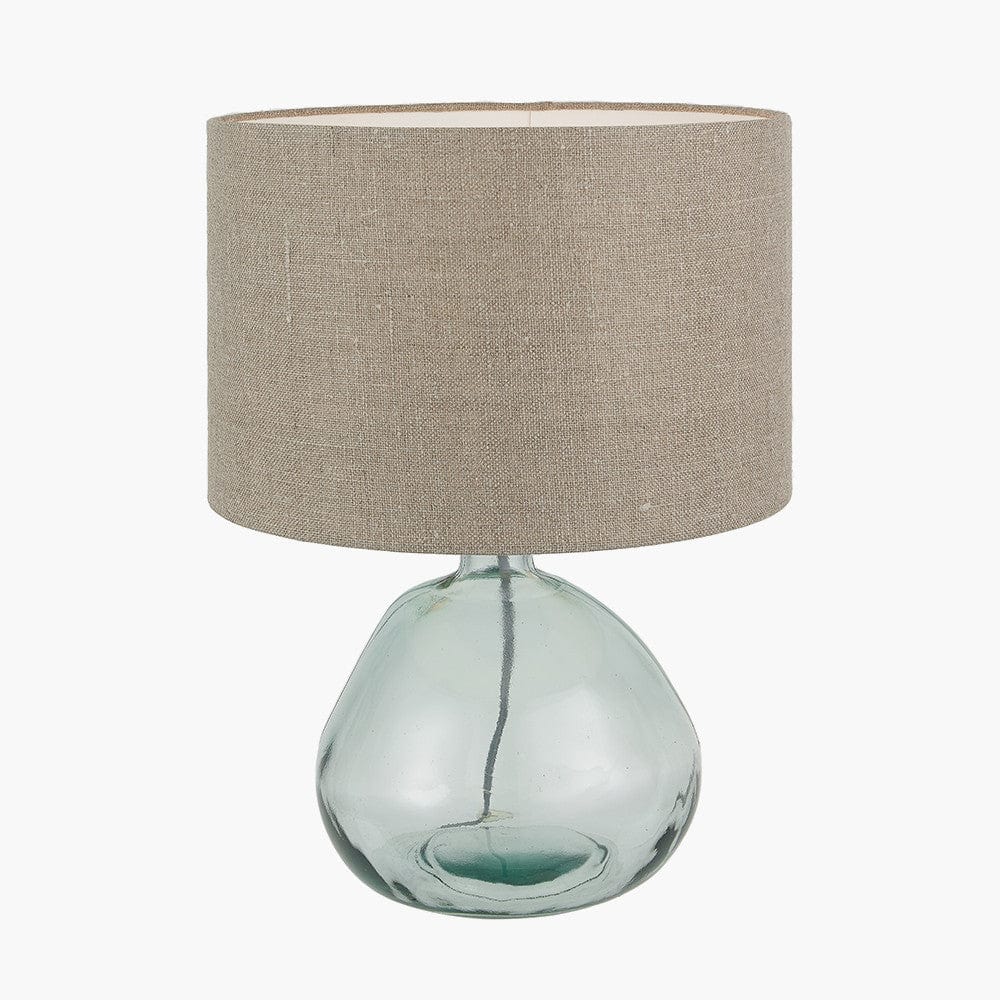 Pacific Lifestyle Lighting Alvira Organic Shape Recycled Glass Table Lamp House of Isabella UK