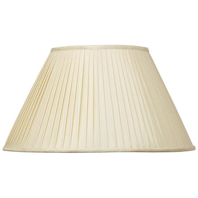 Pacific Lifestyle Lighting Bacall 35cm Almond Silk Knife Pleat Empire Shade House of Isabella UK