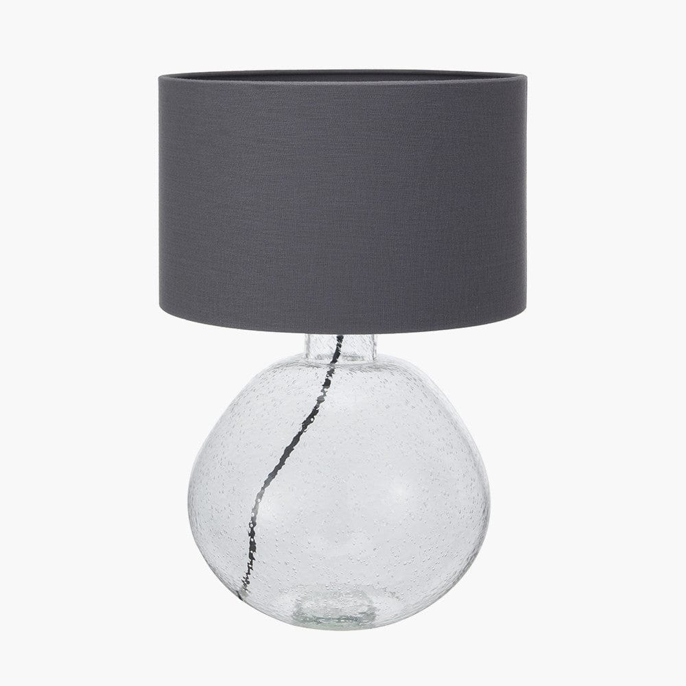 Pacific Lifestyle Lighting Beja Organic Shape Clear Bubble Glass Table Lamp House of Isabella UK
