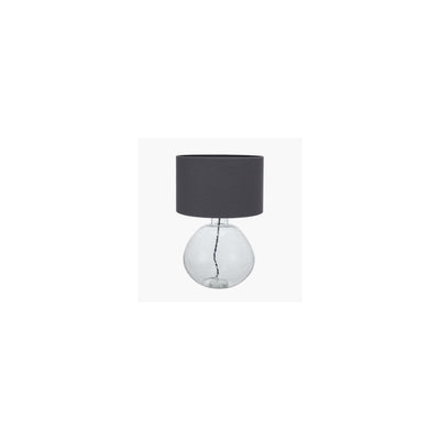 Pacific Lifestyle Lighting Beja Organic Shape Clear Bubble Glass Table Lamp House of Isabella UK