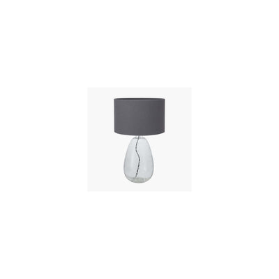 Pacific Lifestyle Lighting Beja Organic Shape Tall Clear Bubble Glass Table Lamp House of Isabella UK