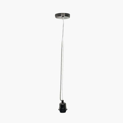 Pacific Lifestyle Lighting Black Chrome Contemporary Electrified Fitting House of Isabella UK