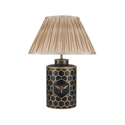 Pacific Lifestyle Lighting Black Honeycomb Hand Painted Metal Table Lamp House of Isabella UK