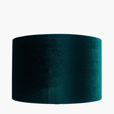 Pacific Lifestyle Lighting Bow 25cm Forest Green Velvet Cylinder Shade House of Isabella UK