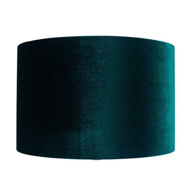 Pacific Lifestyle Lighting Bow 30cm Forest Green Velvet Cylinder Shade House of Isabella UK