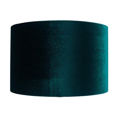 Pacific Lifestyle Lighting Bow 45cm Forest Green Velvet Cylinder Shade House of Isabella UK