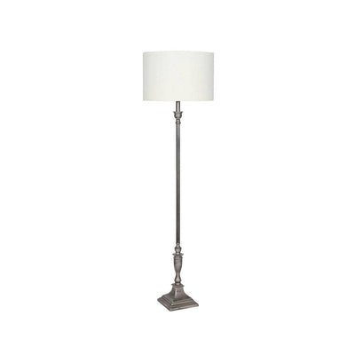Pacific Lifestyle Lighting Canterbury Antique Silver Floor Lamp Base Only House of Isabella UK