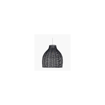 Pacific Lifestyle Lighting Caswell Black Rattan Coche Pendant House of Isabella UK