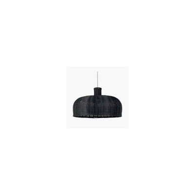 Pacific Lifestyle Lighting Caswell Black Rattan Dome Pendant House of Isabella UK