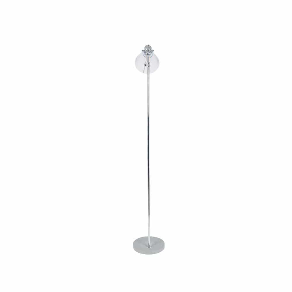 Pacific Lifestyle Lighting Chaplin Concrete and Brushed Chrome Floor Lamp House of Isabella UK