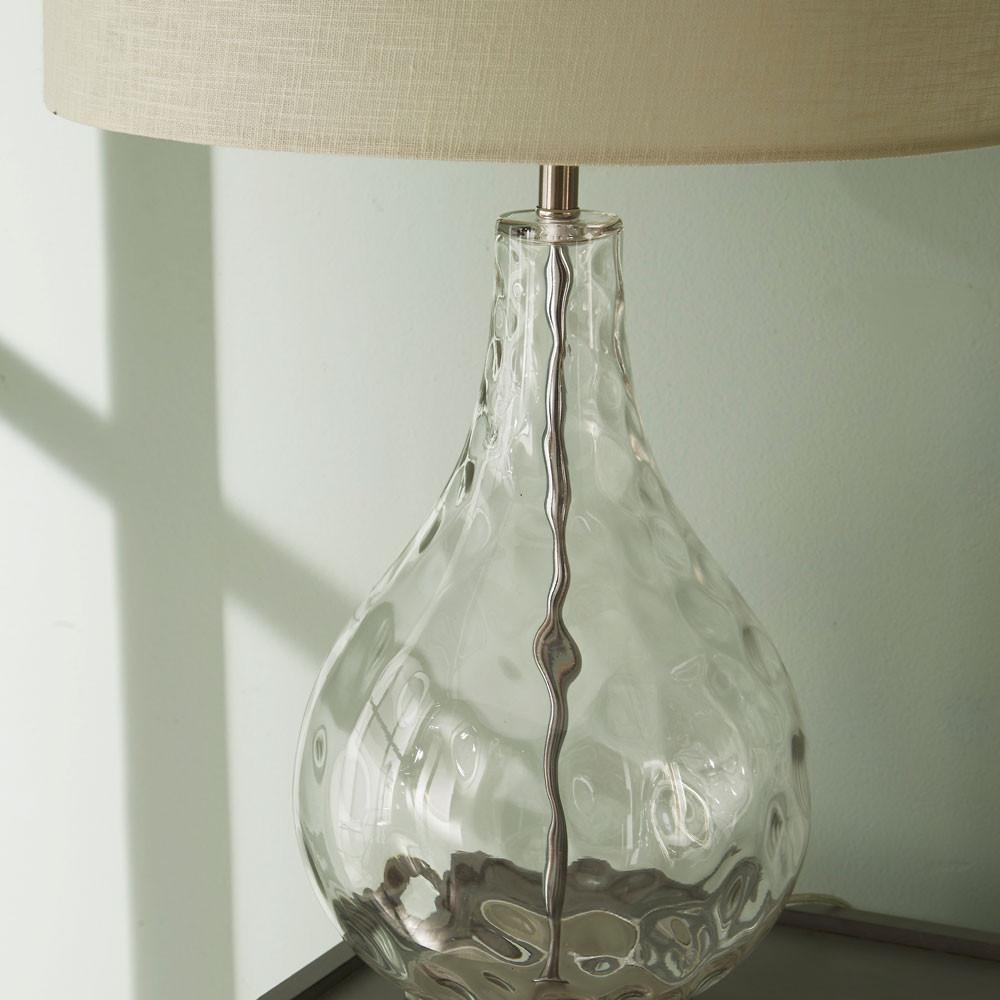 Pacific Lifestyle Lighting Charlotte Clear Glass Table Lamp House of Isabella UK