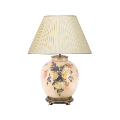 Pacific Lifestyle Lighting Classic Rose Large Glass Table Lamp House of Isabella UK