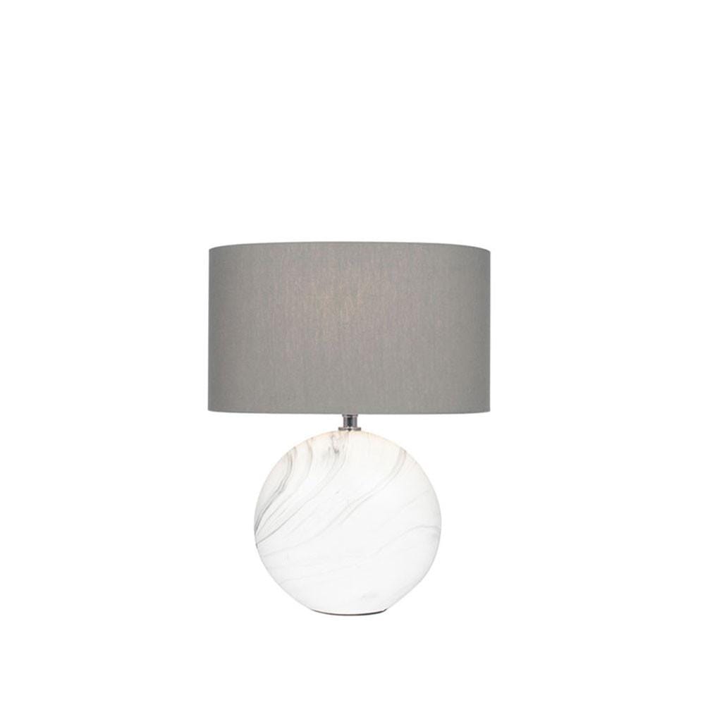 Pacific Lifestyle Lighting Crestola Marble Effect Ceramic Table Lamp House of Isabella UK