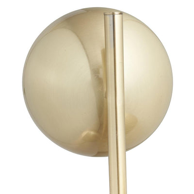 Pacific Lifestyle Lighting Estelle Brushed Brass Metal and White Orb Dome Floor Lamp House of Isabella UK