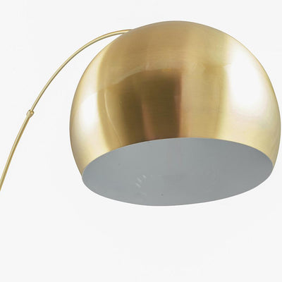 Pacific Lifestyle Lighting Feliciani Brushed Brass Metal and White Marble Floor Lamp House of Isabella UK