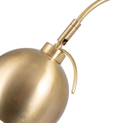 Pacific Lifestyle Lighting Feliciani Brushed Brass Metal and White Marble Task Lamp House of Isabella UK