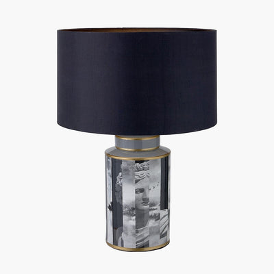 Pacific Lifestyle Lighting Fenella Black and White Photographic Design Table Lamp House of Isabella UK