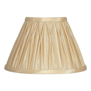 Pacific Lifestyle Lighting Garbo 50cm Gold Polysilk Pinch Pleat Shade House of Isabella UK