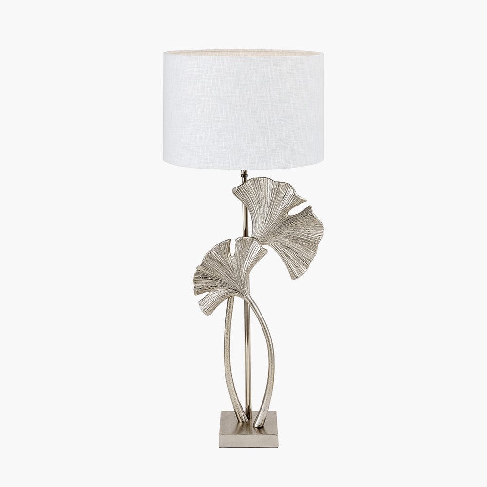 Pacific Lifestyle Lighting Gingko Shiny Champagne Metal Tall Gingko Leaf Table Lamp House of Isabella UK
