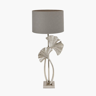 Pacific Lifestyle Lighting Gingko Shiny Champagne Metal Tall Gingko Leaf Table Lamp House of Isabella UK
