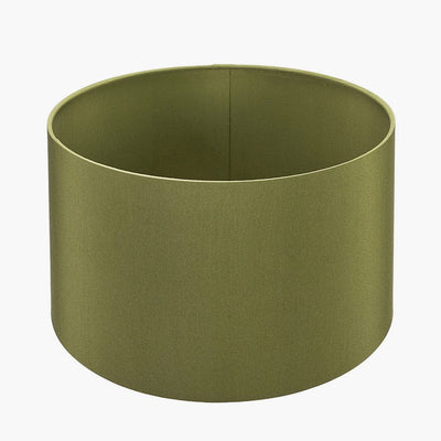 Pacific Lifestyle Lighting Harry 25cm Sage Poly Cotton Cylinder Drum Shade House of Isabella UK