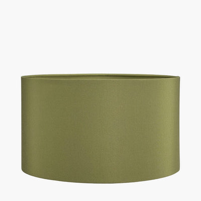 Pacific Lifestyle Lighting Harry 30cm Sage Poly Cotton Cylinder Drum Shade House of Isabella UK