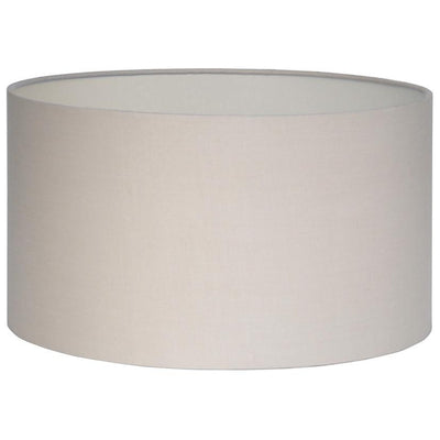 Pacific Lifestyle Lighting Harry 40cm Taupe Poly Cotton Cylinder Drum Shade House of Isabella UK