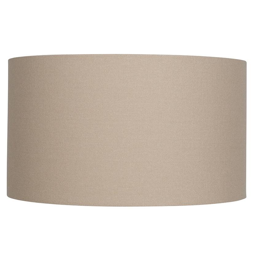 Pacific Lifestyle Lighting Henry 35cm Taupe Handloom Cylinder Shade House of Isabella UK
