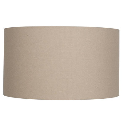 Pacific Lifestyle Lighting Henry 35cm Taupe Handloom Cylinder Shade House of Isabella UK
