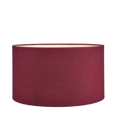 Pacific Lifestyle Lighting Henry 40cm Red Handloom Cylinder Shade House of Isabella UK