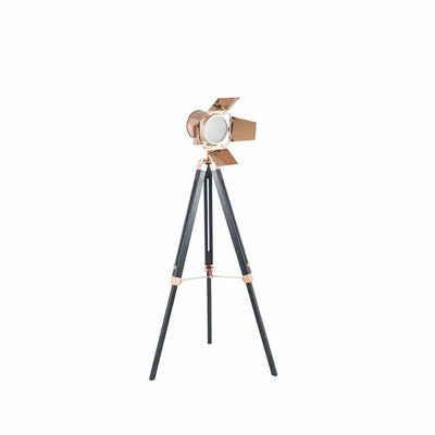 Pacific Lifestyle Lighting Hereford Copper and Black Tripod Floor Lamp House of Isabella UK