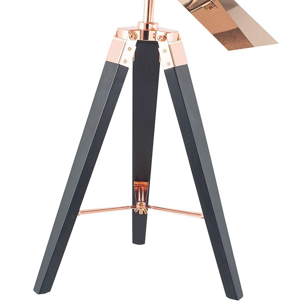 Pacific Lifestyle Lighting Hereford Copper and Black Tripod Table Lamp House of Isabella UK