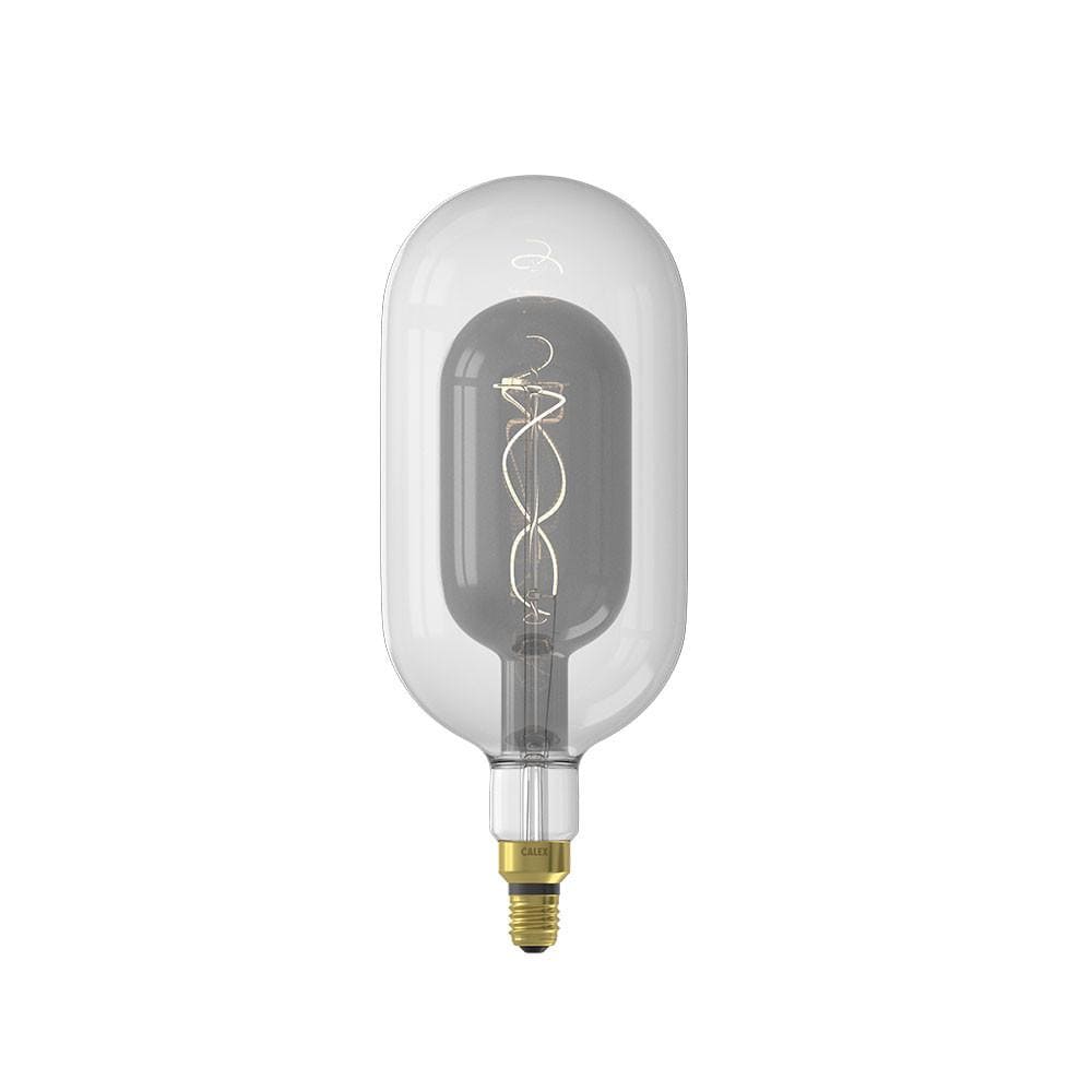 Pacific Lifestyle Lighting LED Clear and Smokey Double Tube Organic E27 Bulb House of Isabella UK