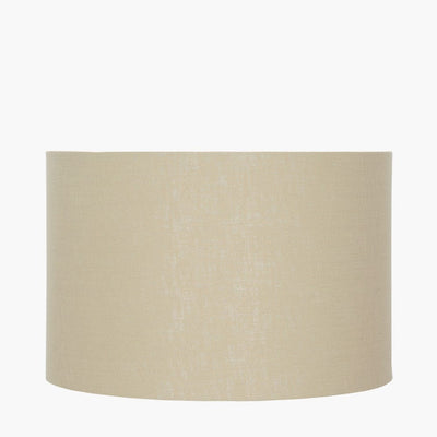Pacific Lifestyle Lighting Lino 25cm Butterscotch Self Lined Linen Drum Shade House of Isabella UK