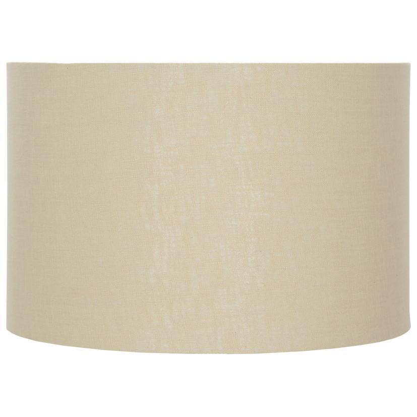 Pacific Lifestyle Lighting Lino 35cm Butterscotch Self Lined Linen Drum Shade House of Isabella UK