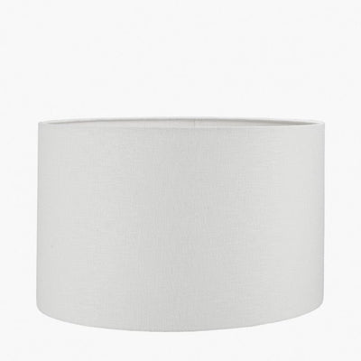 Pacific Lifestyle Lighting Lino 55cm White Self Lined Linen Drum Shade House of Isabella UK